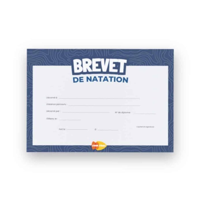 Swimming certificate x250