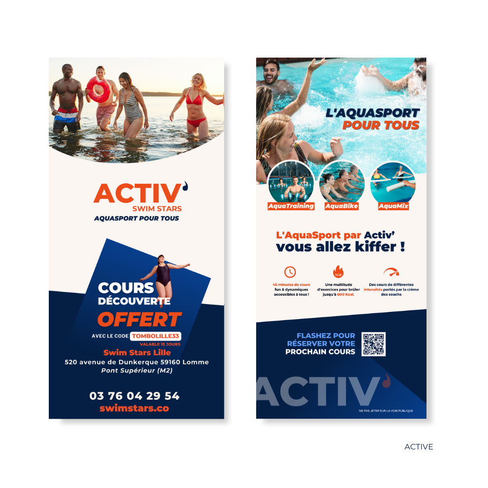 Flyers cursos descubrimiento CD TOMBOLA 0€ ACTIV