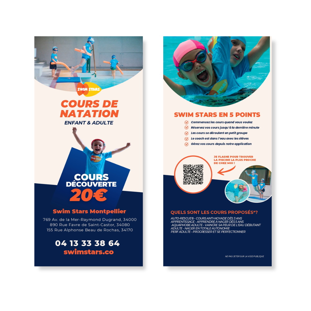 Flyers cursos de descubrimiento a 20€ MONTPELLIER - x1000